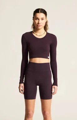 Collective Rib Cropped Ls Top W*Craft Sportswear Online