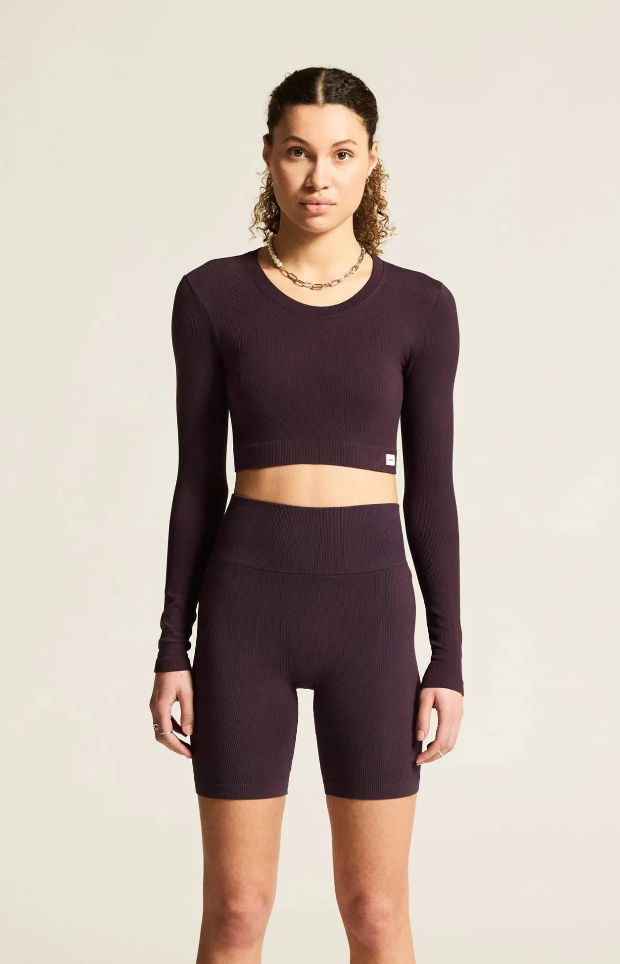 Collective Rib Cropped Ls Top W*Craft Sportswear Online
