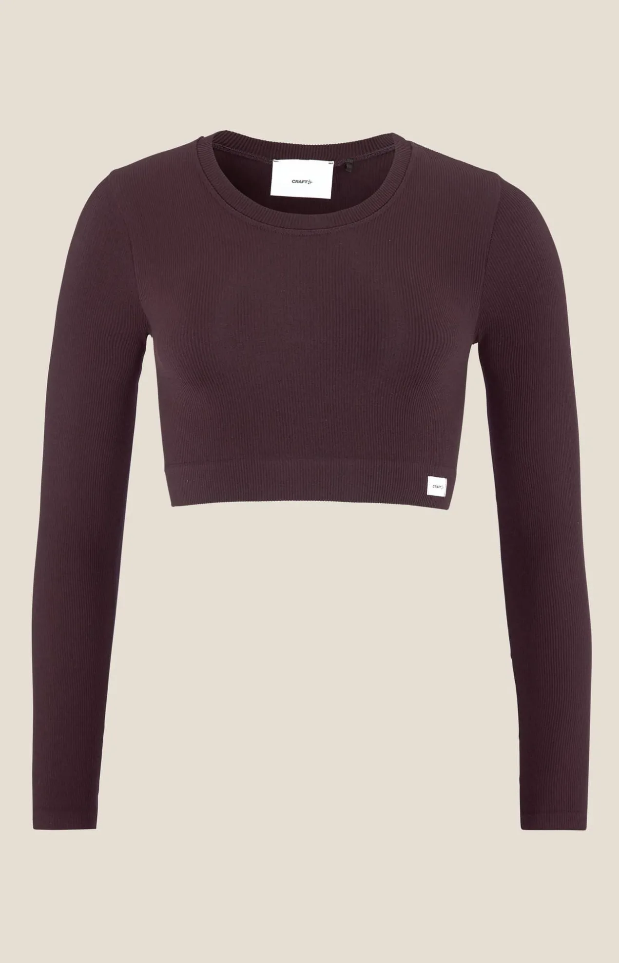 Collective Rib Cropped Ls Top W*Craft Sportswear Online