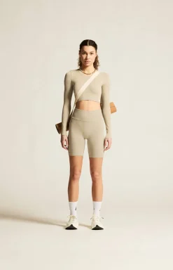 Collective Rib Cropped Ls Top W*Craft Sportswear Clearance