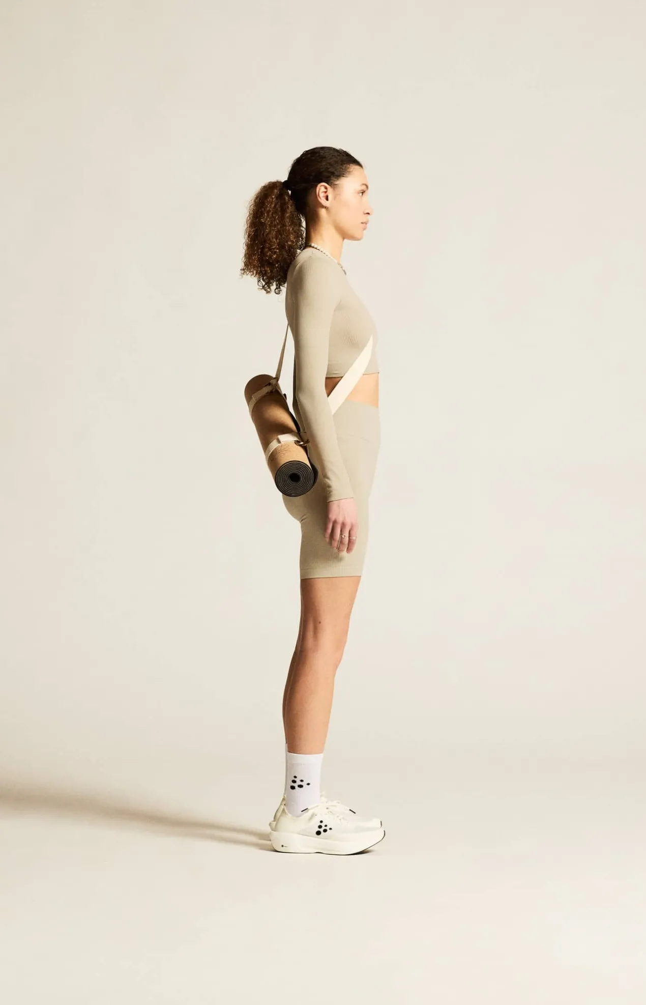 Collective Rib Cropped Ls Top W*Craft Sportswear Clearance