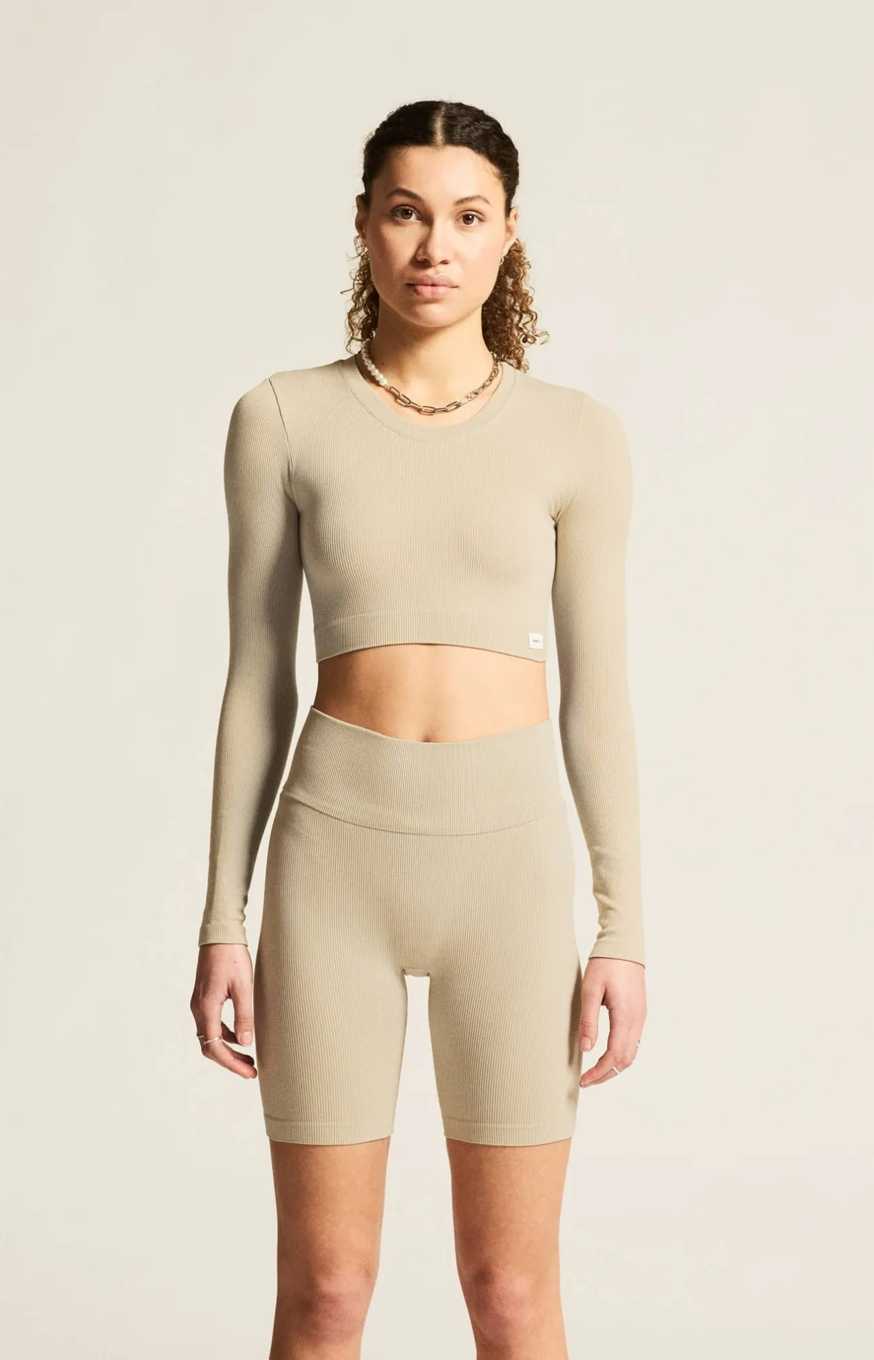 Collective Rib Cropped Ls Top W*Craft Sportswear Clearance