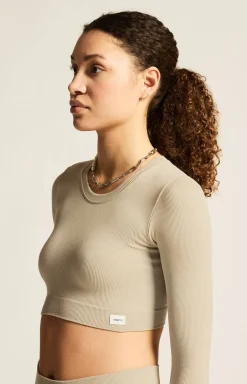 Collective Rib Cropped Ls Top W*Craft Sportswear Clearance