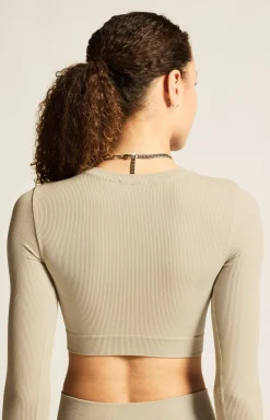 Collective Rib Cropped Ls Top W*Craft Sportswear Clearance
