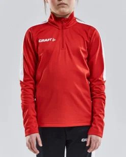 Progress Halfzip Ls Tee Jr*Craft Sportswear Hot