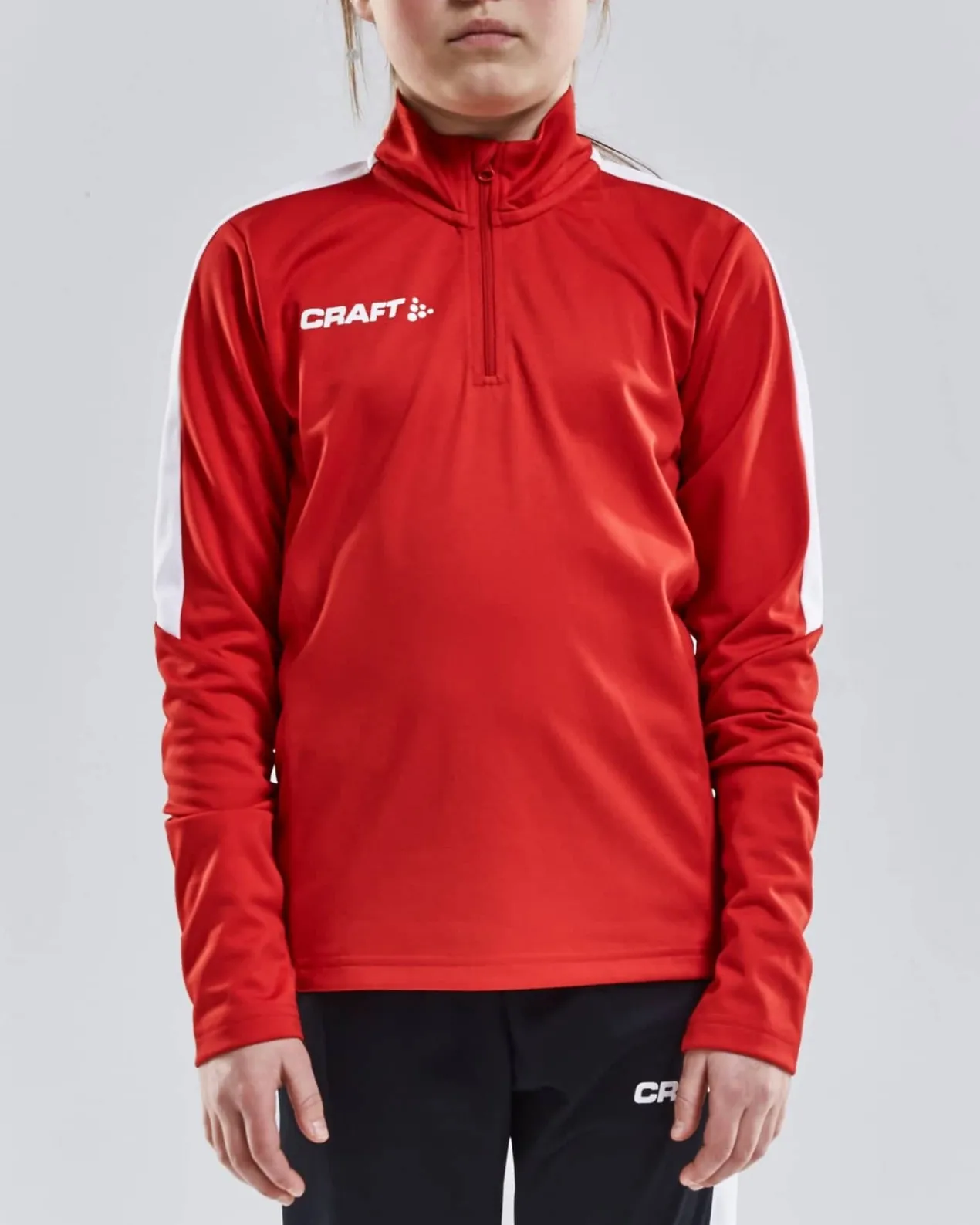 Progress Halfzip Ls Tee Jr*Craft Sportswear Hot