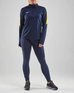 Progress Halfzip Ls Tee W*Craft Sportswear